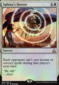 Dcret du Sphinx - Prerelease Promos