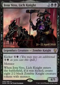 Josu Vess, chevalier liche - Prerelease Promos