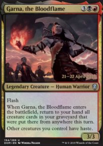 Garna, la Flamme de sang - Prerelease Promos