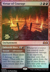 Vertu de courage<br>Brasier de Braisereth - Prerelease Promos