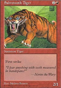 Tigre  dents de sabre - 5th Edition