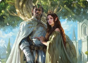 Aragorn et Arwen, poux - Illustration - 