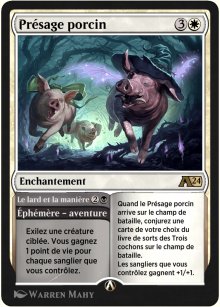 Prsage porcin<br>Le lard et la manire - Alchemy: Exclusive Cards