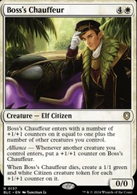 Boss's Chauffeur - Bloomburrow Commander Decks