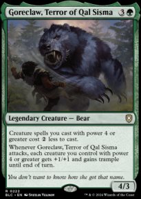 Goreclaw, Terror of Qal Sisma - Bloomburrow Commander Decks