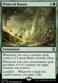 Primeval Bounty - Bloomburrow Commander Decks