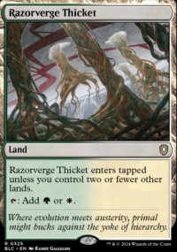 Razorverge Thicket - Bloomburrow Commander Decks