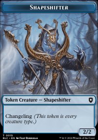 Shapeshifter Token - Bloomburrow Commander Decks