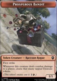 Prosperous Bandit Token - Bloomburrow Commander Decks