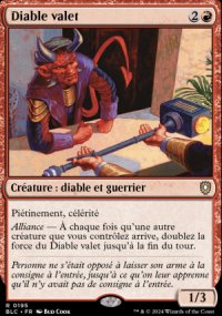 Diable valet - Bloomburrow Commander Decks