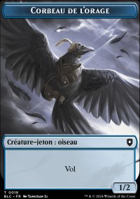 Jeton Corbeau de l'orage - Bloomburrow Commander Decks