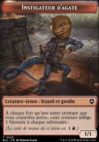 Jeton Instigateur d'agate - Bloomburrow Commander Decks