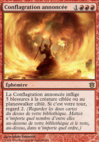 Conflagration annonce - 