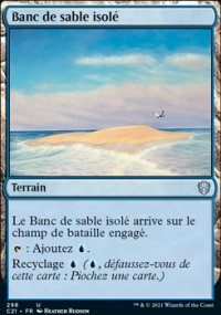 Banc de sable isol - 