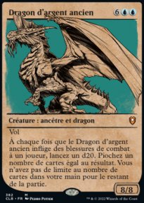 Dragon d'argent ancien - 