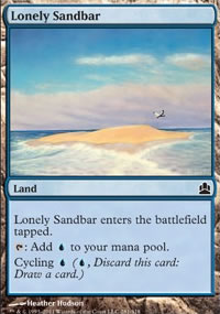 Banc de sable isol - MTG Commander