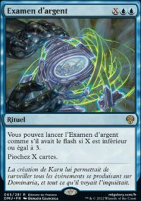 Examen d'argent - 