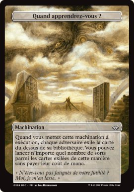 Quand apprendrez-vous? - Duskmourn House of Horrors: Commander Decks