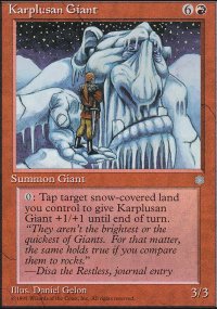 Gant karplusan - Ice Age