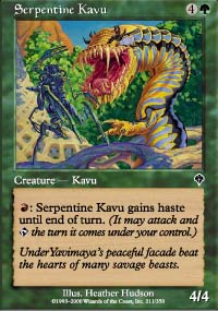 Kavru serpentin - Invasion