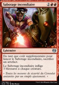 Sabotage incendiaire - 