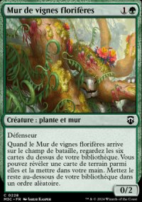 Mur de vignes florifres - Modern Horizons III Commander Decks