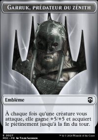 Emblme Garruk, prdateur du znith - Modern Horizons III Commander Decks