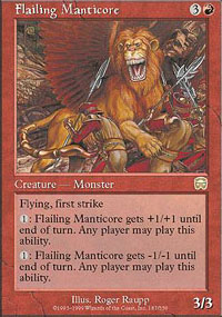 Manticore flagellante - Mercadian Masques