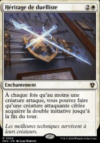 Hritage de duelliste - 