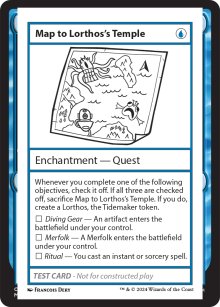 Map to Lorthos's Temple - Mystery Booster 2