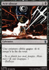 Acte obscur - Marvel Super Heroes