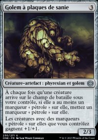 Golem  plaques de sanie - 