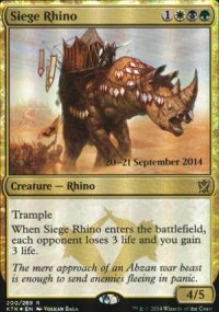 Rhinocros de sige - Prerelease Promos