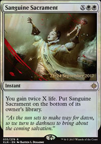 Sacrement sanguin - Prerelease Promos