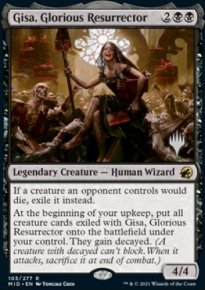 Gisa, Glorious Resurrector - Planeswalker symbol stamped promos