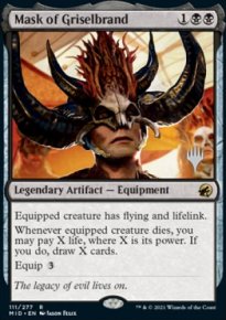 Mask of Griselbrand - Planeswalker symbol stamped promos