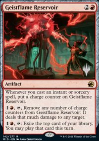 Geistflame Reservoir - Planeswalker symbol stamped promos