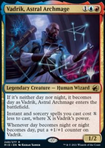 Vadrik, Astral Archmage - Planeswalker symbol stamped promos