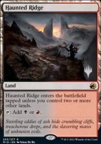 Haunted Ridge - Planeswalker symbol stamped promos