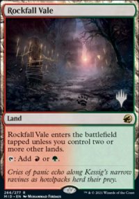 Rockfall Vale - Planeswalker symbol stamped promos