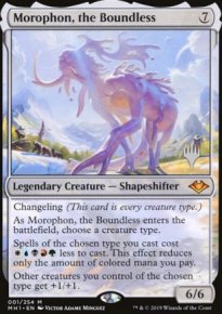 Morophon, the Boundless - Planeswalker symbol stamped promos