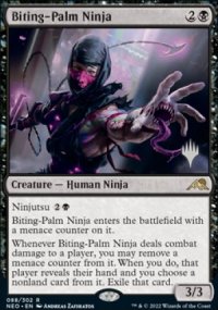 Biting-Palm Ninja - Planeswalker symbol stamped promos