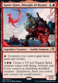 Goro-Goro, Disciple of Ryusei - Planeswalker symbol stamped promos