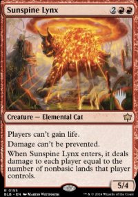 Sunspine Lynx - Planeswalker symbol stamped promos