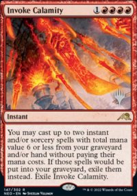 Invoke Calamity - Planeswalker symbol stamped promos