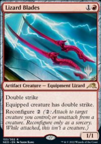 Lizard Blades - Planeswalker symbol stamped promos