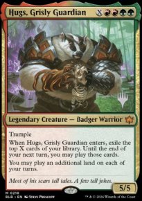 Hugs, Grisly Guardian - Planeswalker symbol stamped promos