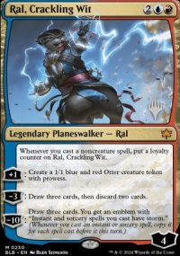 Ral, Crackling Wit - Planeswalker symbol stamped promos