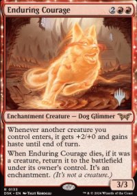 Enduring Courage - Planeswalker symbol stamped promos