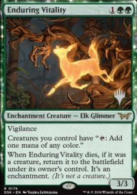 Enduring Vitality - Planeswalker symbol stamped promos